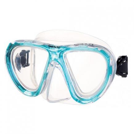 SEAC kinder duikbril Bella, silicone, aqua blauw