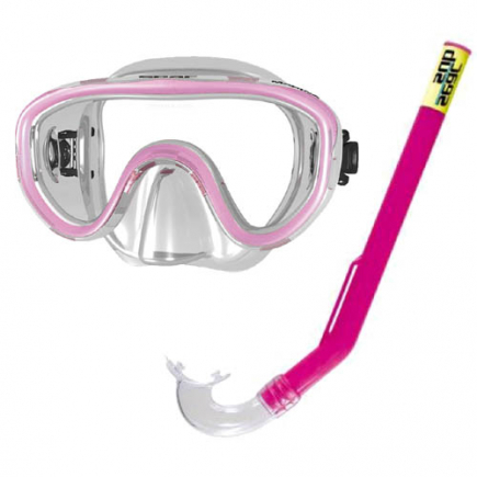 SEAC kinder snorkelset Marina, siltra, roze