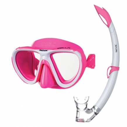 SEAC kinder snorkelset Bella color, silicone, roze