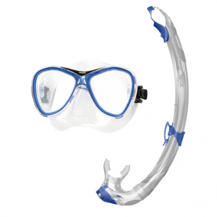 Seac Sub snorkelset Capri, silicone, blauw**