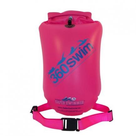 360swim™ classic drybag zwemboei | large | roze**